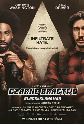 Plakat Czarne bractwo. BlacKkKlansman