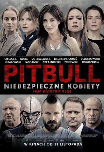 Plakat Pitbull. Niebezpieczne kobiety